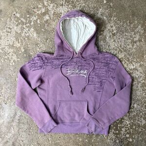 Vintage 90s Women’s billabong Purple Surf Wear Hoodie Size Small Y2K Embroidered